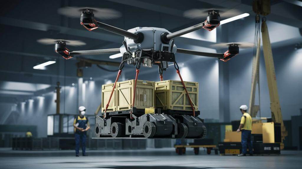 multirotor lifting drone, Cargo lifting drone, industrial drone solution