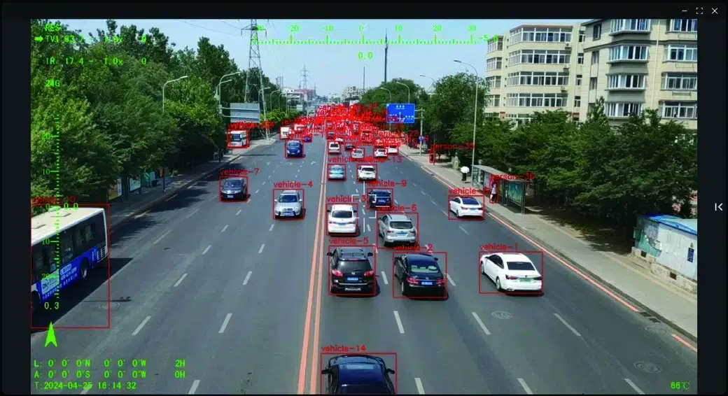 QJ-PZT2.2 Camera Pod EO Zooming IR Thermal LRF Laser Ranging AI Identification 7 AI, camera, pod, gimbal, EO, tracking, identification