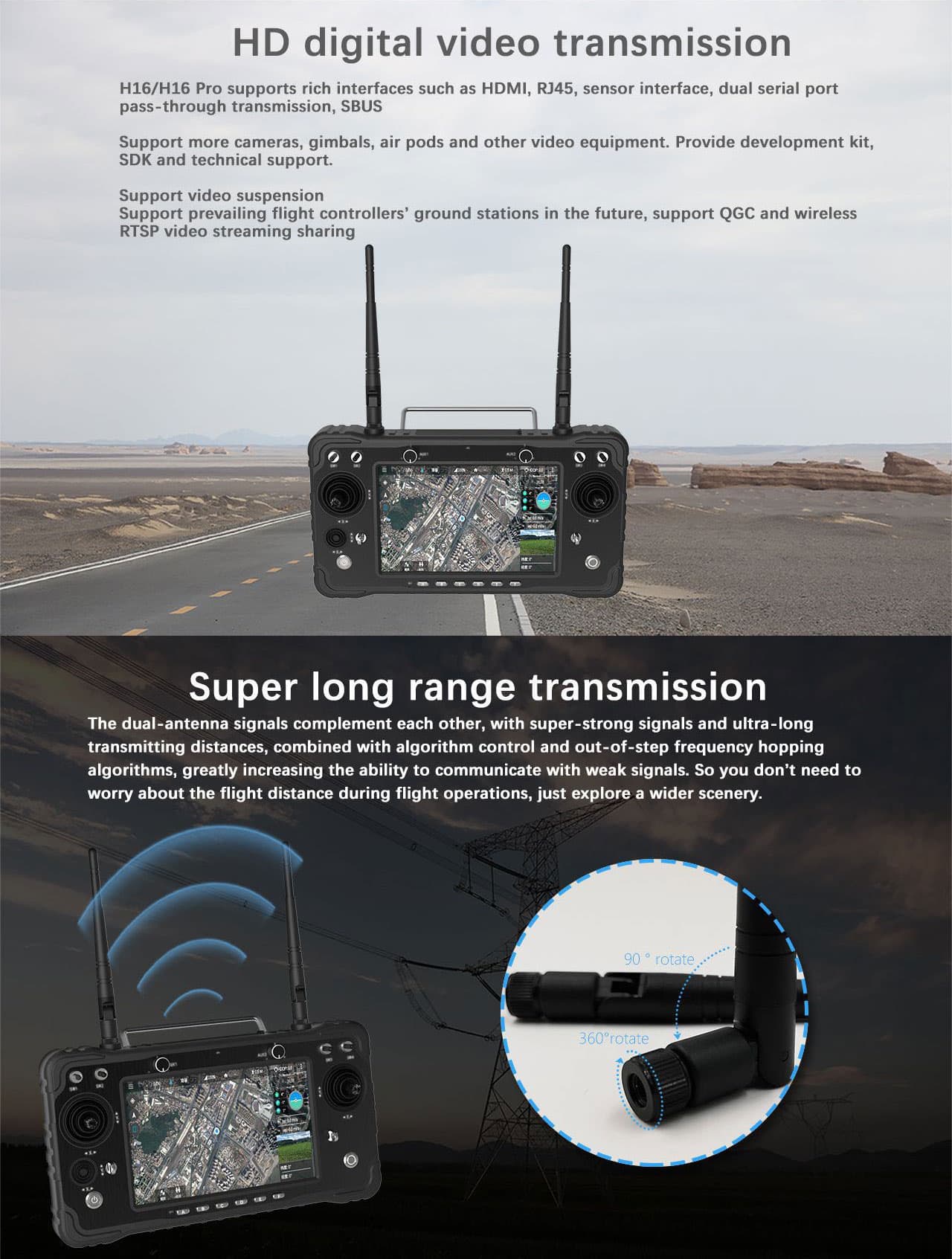 Skydroid H16 details 02