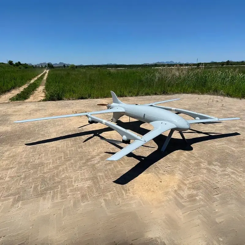 Tandem VTOL UAV Fixed Wing Drone Heavy Payload 45kg Long Range Mission 3 Tandem VTOL UAV TV100